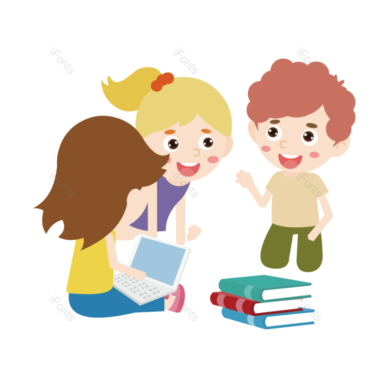 卡通图片,学习元素,校园PNG,书本免抠素材